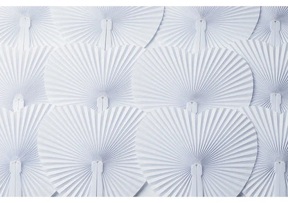 20/100 PCS Foldable DIY Painting Heart Shape Round Paper Fan Wedding Party Guest Gifts Decoration Anniversary Kids Party Favors