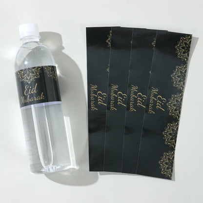 10/24pcs Eid Mubarak Bottle Labels Sticker Ramadan Kareem  Decoration For Home 2025  Muslim Islamic Party Supplies Eid Al-fitr