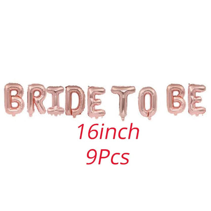 Bride to Be Disposable Tableware Set Plate Cup Napkins Decor Bachelorette Party Hen Night Bridal Shower Decorations Supplies
