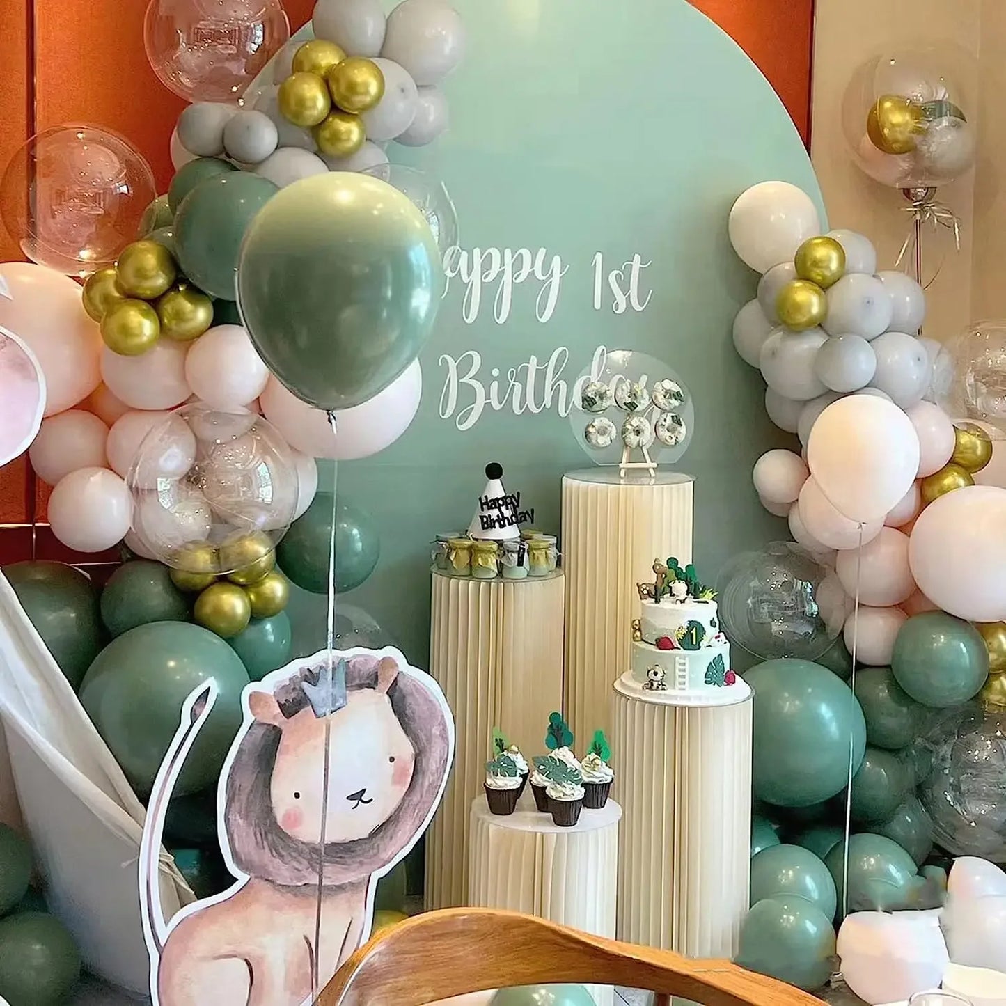 Paper Folding Cylinder Wedding Ramadan Decoration Birthday Anniversary DIY Party Supplies Baby Shower Dessert Table Cake Stand