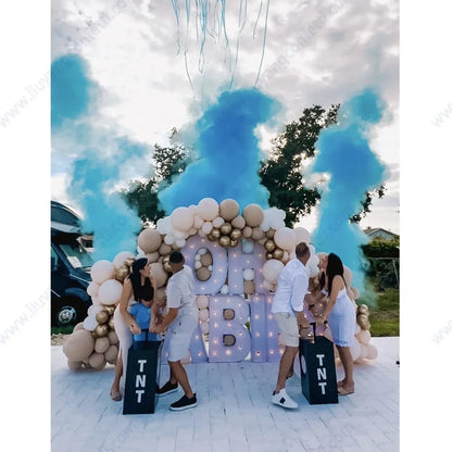 Electronic Spray Confetti Powder Remote Control Gender Reveal Outdoor Wedding Party Graduation Baby Shower Boy or Girl Blue Pink