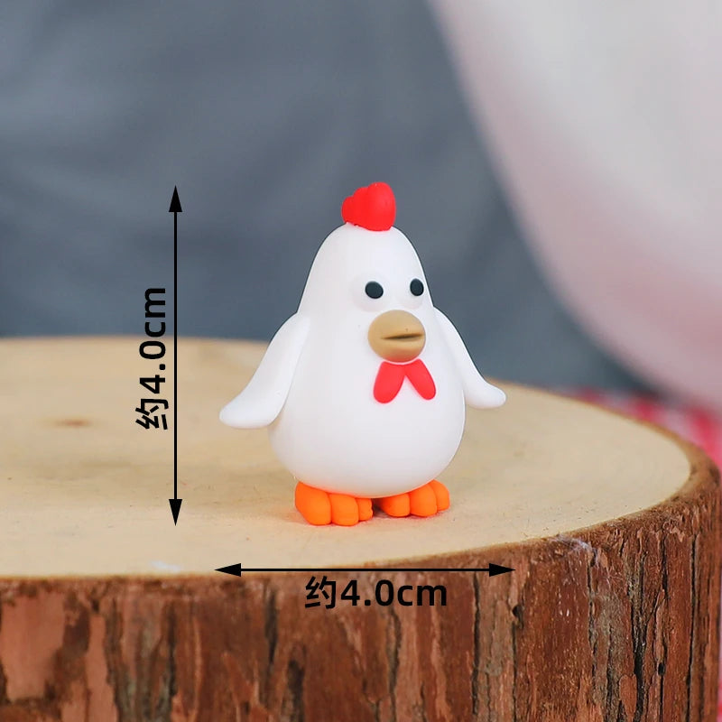 Farm Animals Cake Topper Rustic Cake Decoration Lambs, Ponies, Piglets, Chick,  Haystacks for Kids Happy Birthday Party Supplies