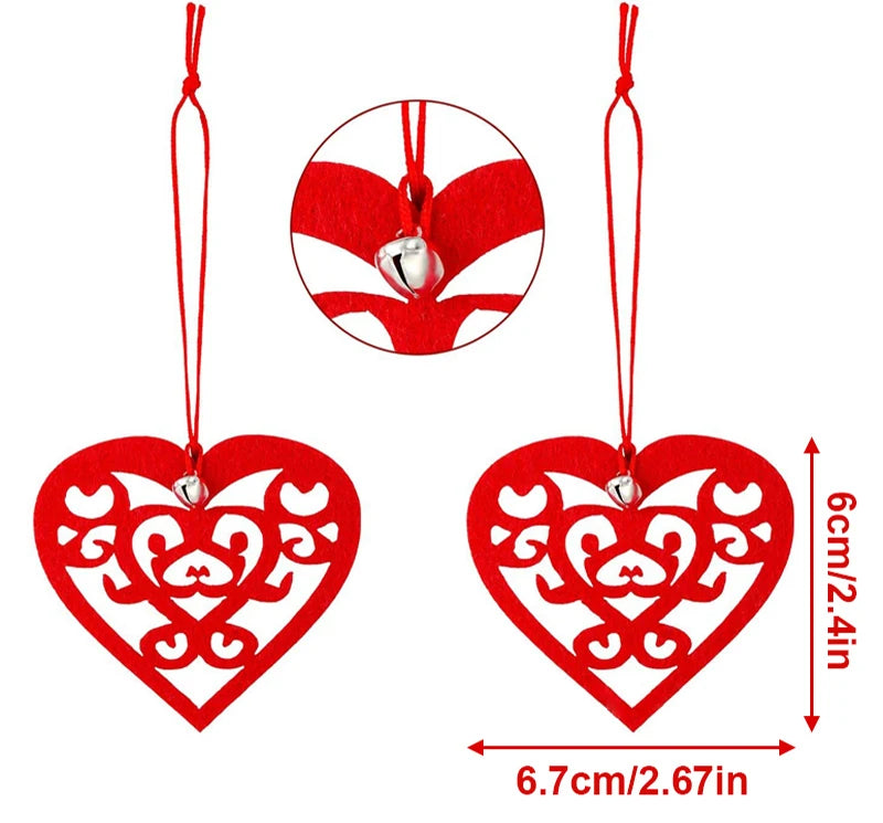 30Pcs Engraved Love Heart shaped pendant Hollow Shape DIY Crafts for Wedding Party Valentines Day Decoration Ornaments