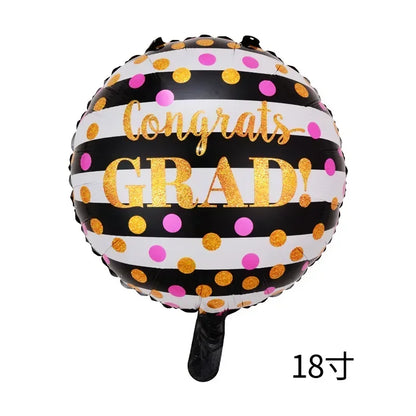 Graduation Party Balloon Owl Helium Globe Foil Balloon Congrats Grad School Celebrations 2024 Party Decorations Globos Ballons
