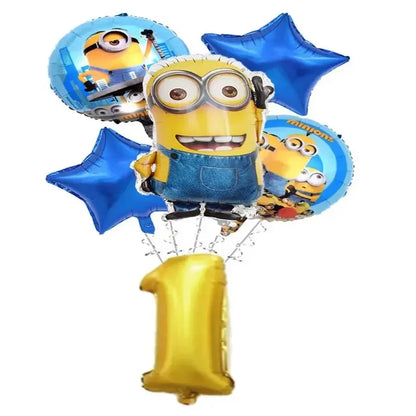 Birthday Party Disposable Tableware Plates Cups Napkins Tablecloths Balloons Decorate Party Supplies