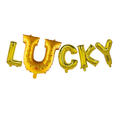 St Patricks Day Lucky Clover Foil Balloons Horseshoe Beer Cup Shape Decor Irish Festival Elf Balloon Home Party Supplies