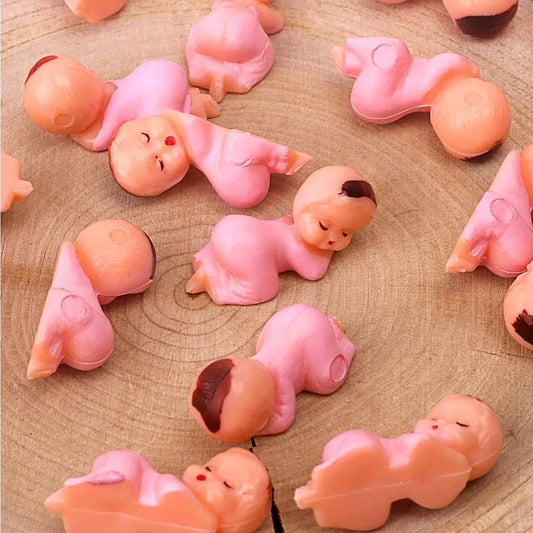 60/30Pcs Pink Blue Mini Plastic Babies D boy or girl gender reveal Ice Cube Game Baby shower Party Favors Decorations
