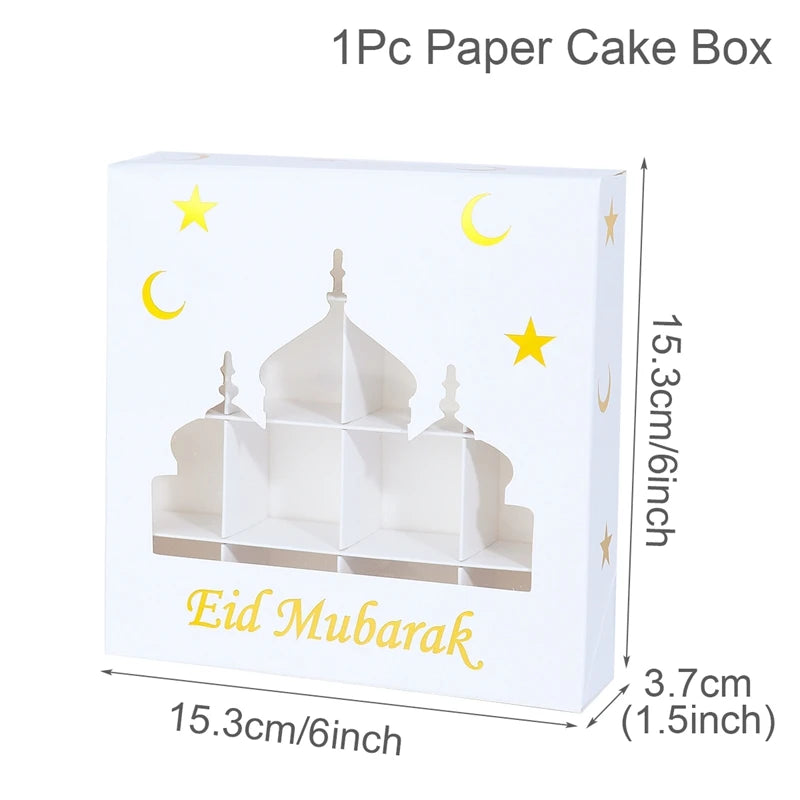 EID Mubarak Decor Candy Box Ramadan Decoration 2025 for kid Packaging Box Ramadan Kareem Islamic Muslim Party Eid Al Adha Gifts