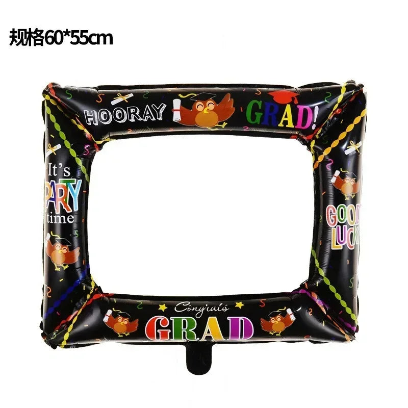 Graduation Party Balloon Owl Helium Globe Foil Balloon Congrats Grad School Celebrations 2024 Party Decorations Globos Ballons