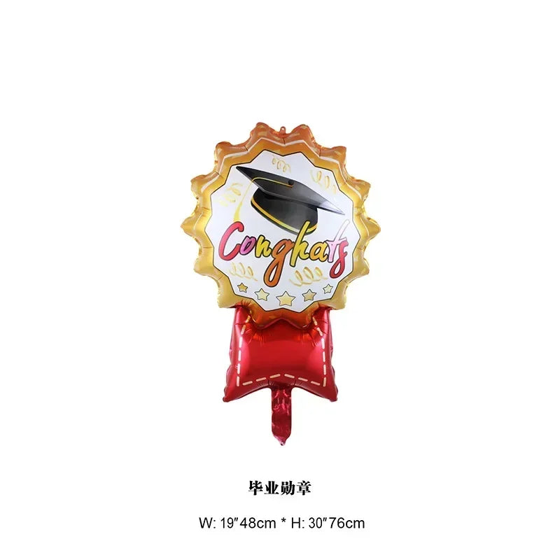 Graduation Party Balloon Owl Helium Globe Foil Balloon Congrats Grad School Celebrations 2024 Party Decorations Globos Ballons