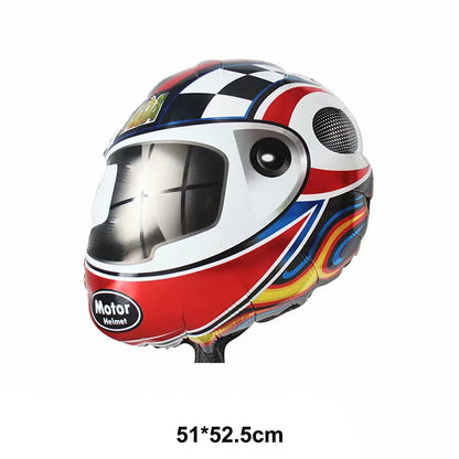 40Inch Checkered 1 2 3 4 5 6 Large Black White Number Balloon Motorcycle Racing Two Fast Race Car Birthday Party Supplies