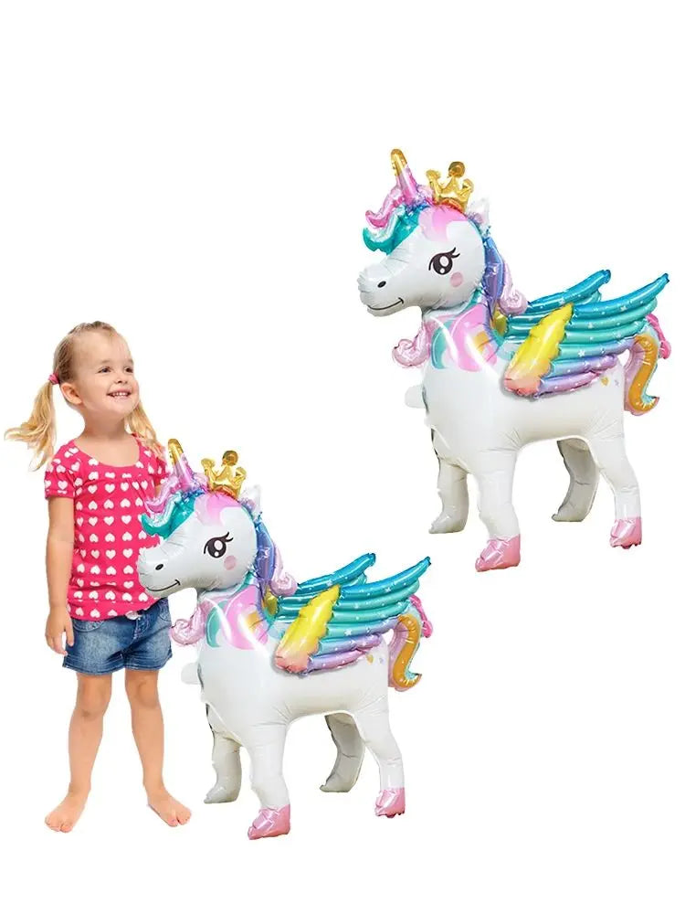 Unicorn foil Balloon standing unicorn Balloon weeding Baby shower birthday decoration unicorn themed birthday party decoration