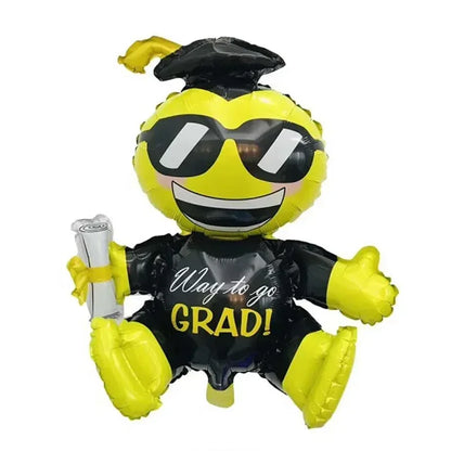 Graduation Party Balloon Owl Helium Globe Foil Balloon Congrats Grad School Celebrations 2024 Party Decorations Globos Ballons