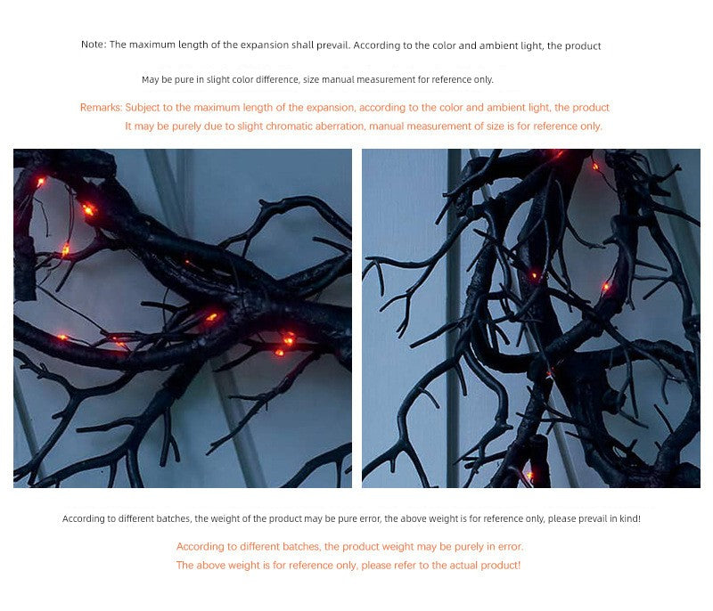 Deadwood Luminous Black Haunted House Decoration Garland