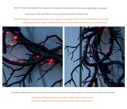 Deadwood Luminous Black Haunted House Decoration Garland