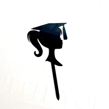 2025 Graduation Cake Topper Gold Black Acrylic certificate Student Party Gift Graduation Ceremony Cake Topper Dessert Decoration