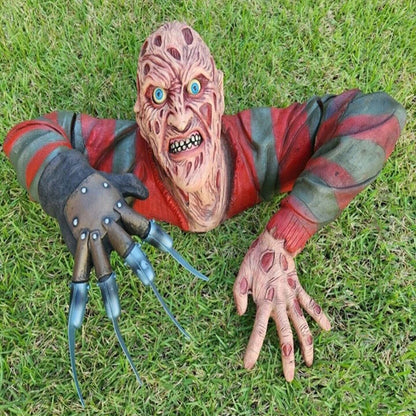30CM Horror Creeper Zombie Indoor/Outdoor Garden Statue Halloween Decoration Halloween Resin Sculpture Home Party Decor Gift