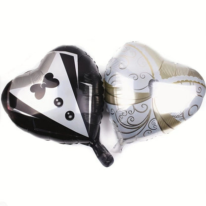 2PCS Couple Balloon Wedding Decoration Foil Balloons Romantic Wedding Dress Balloon