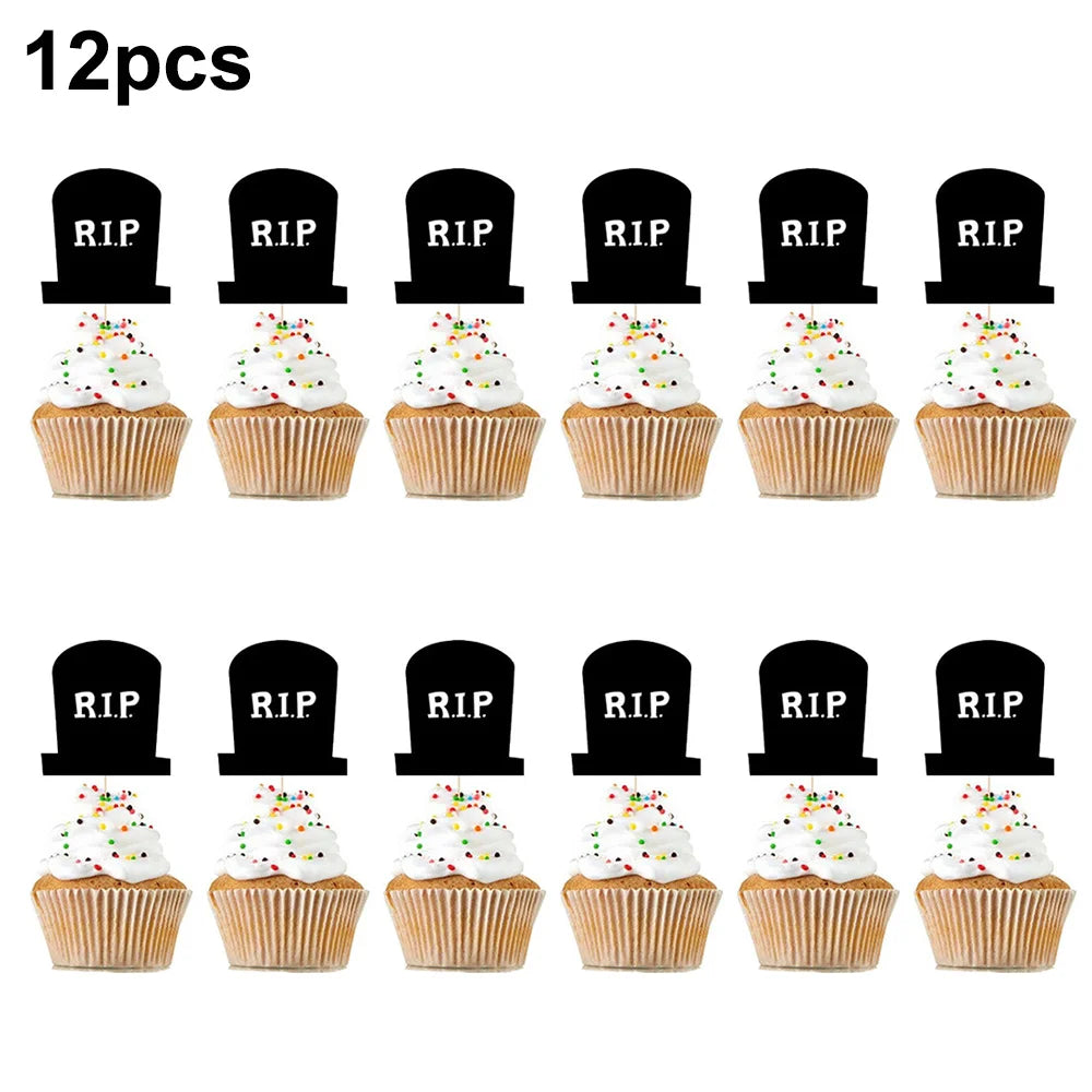 RIP to My 20s Supplies Banner Garland Backdrop Tablecloth Rip Sash Cake Topper Balloon Funeral Youth Funny Thirtieth Party Decor