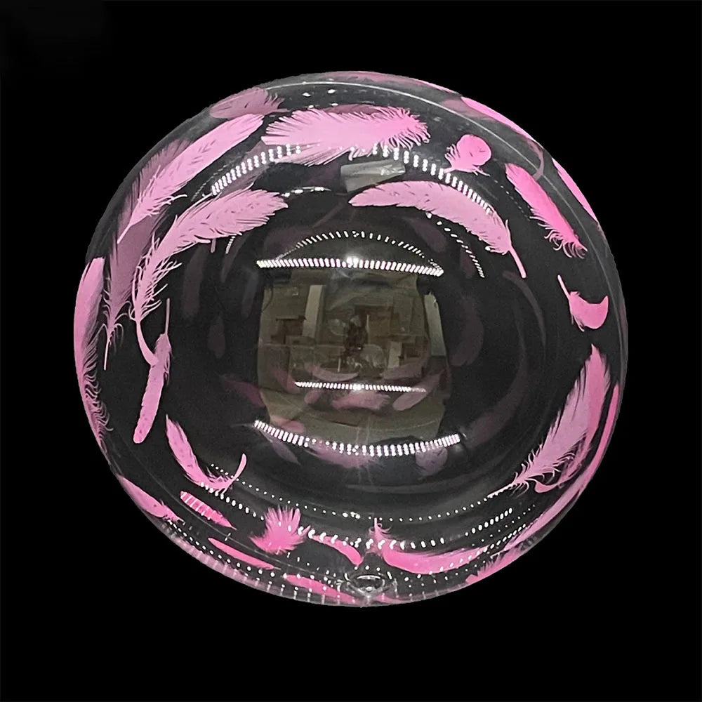 5/10/30pcs LOVE Heart Printed Bubble Balloon 20inch Transparent Bobo Balloon Wedding Birthday Party Valentine's Day Decoration