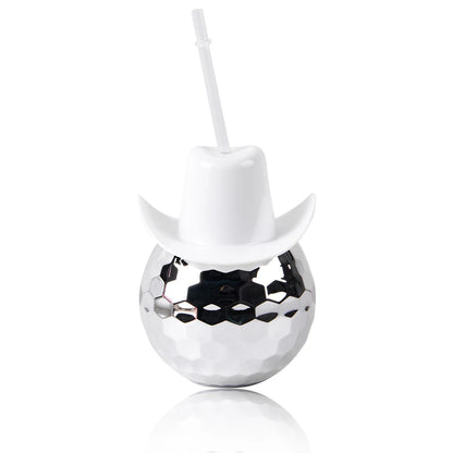Disco Ball Cup With Cowboy Hat Bachelorette Party Silver Disco Ball Water Bottle Cowboy Theme Bride To Be Party Decor Cocktail C