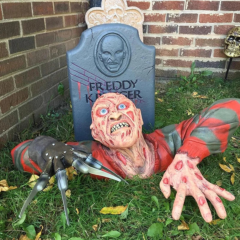 30CM Horror Creeper Zombie Indoor/Outdoor Garden Statue Halloween Decoration Halloween Resin Sculpture Home Party Decor Gift
