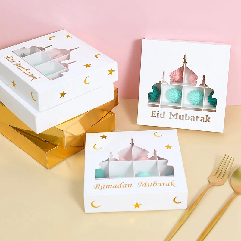 EID Mubarak Decor Candy Box Ramadan Decoration 2025 for kid Packaging Box Ramadan Kareem Islamic Muslim Party Eid Al Adha Gifts