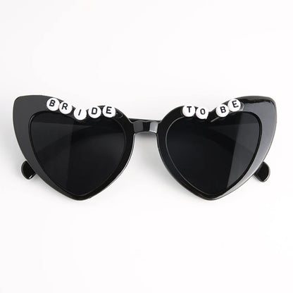 Heart Shaped Sunglasses Wedding Bride Bridesmaid Gift Bachelorette Party Favors Bridal Squad Glasses Bulk 12/24/36/48/60PCS
