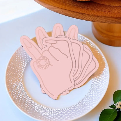 Bachelorette Party Decoration Disposable Tableware Dimond Ring Finger Napkins Bride To Be Bridal Shower Happy Hen Party Decors