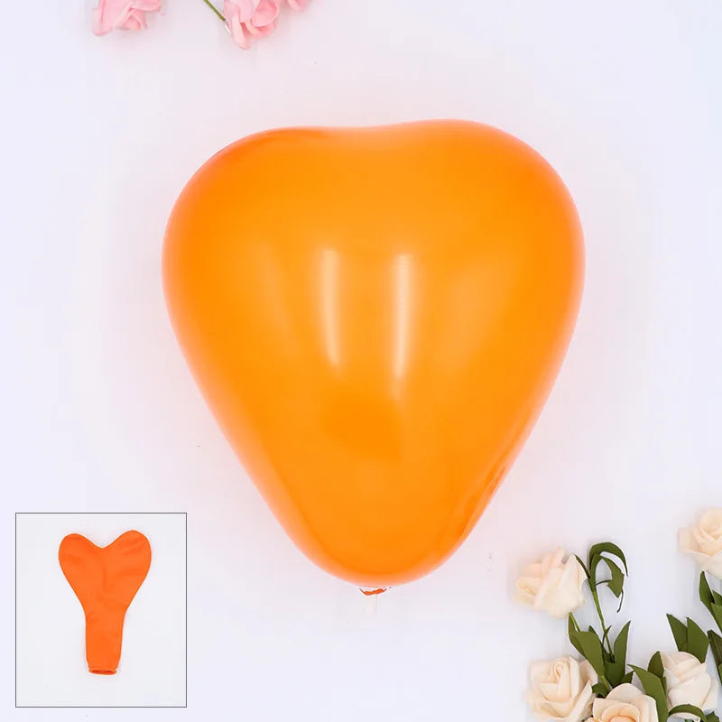 20/50pcs White Heart Balloons Love Inflatable Air Helium Balloon Valentine's Day Marriage Wedding Birthday Party Decor Supplies