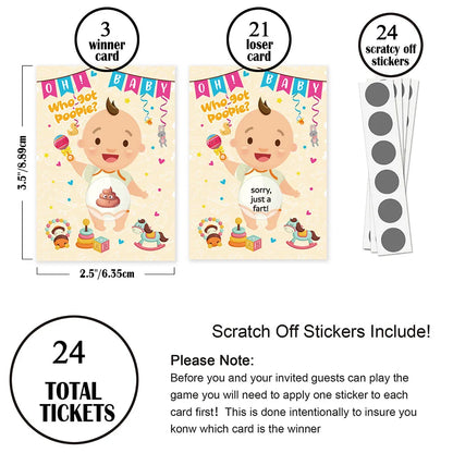 Baby Shower Party Gender Revealing Game Scratch Cards Baby Shower Party Decoration Supply