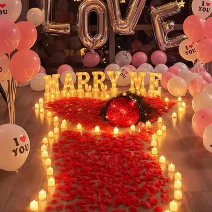 Lots Artificial Fake Rose Petals Red Roses Petal Flower Simulation Silk Petals for Valentine's Day Wedding Party Christmas Decor