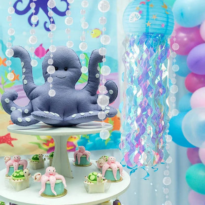 Mermaid Party Decorations Litte Mermaid Jellyfish Paper Lantern Under the Sea Party Decor Girl Babyshower Mermaid Birthday Decor