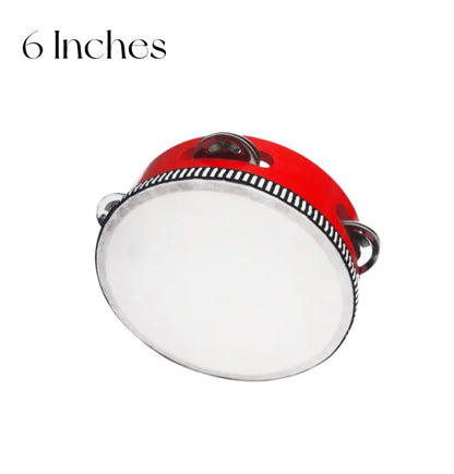 2-24PCS Wedding Tambourine Drum Noise Makers Hand Held Tambourine Single Row Metal Jingle Percussion Gift Church Party 4-8Inch