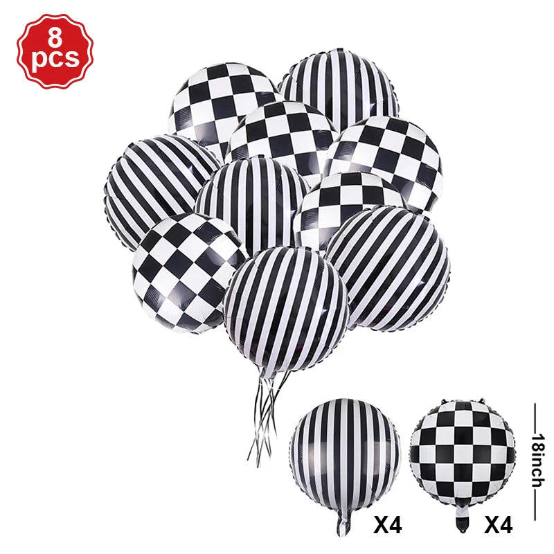 Motocross Dirt Bike Birthday Party Banner Cake Topper Foil Motorcycle Balloon for Boy Kids Motor Theme Party Decoration Supplies