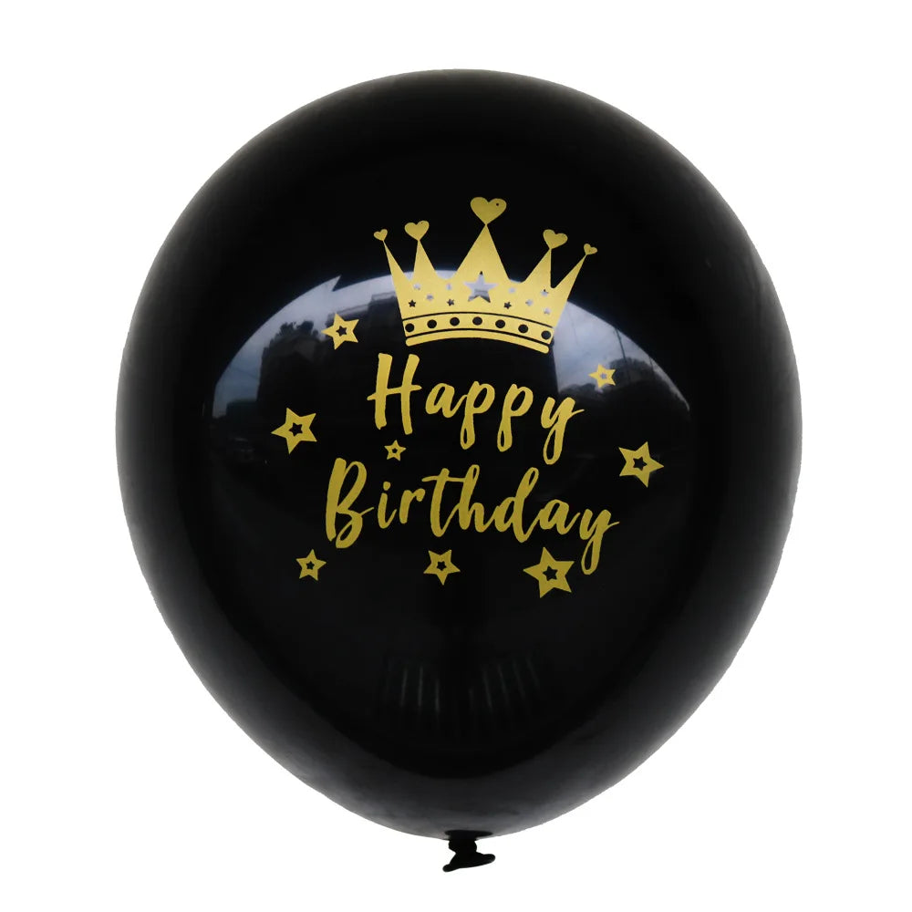 60 Years Birthday Party Decorations Happy 60th Birthday Paper Banner 12inch Latex Balloons 60th Birthday Party Hanging Supplies