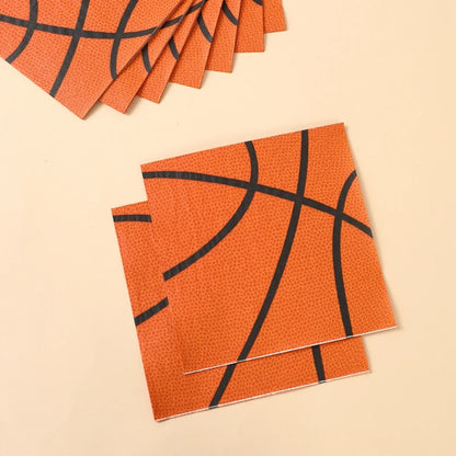 Basketball Birthday Decoration Disposable Tableware Basketball Party Paper Plates Napkins Basketball Birthday Baby Shower Decor