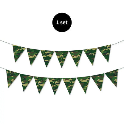 Military Party Decoration Set Camouflage Netting Tableware 4D Tank Balloon Camo Army Soldier Armored Vehicle Kids Birthday Gifts