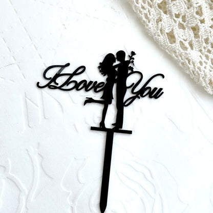 MR MRS Cake Topper Acrylic Black Wedding Cake Topper Decorations Mariage Baking Tools Party Supplies