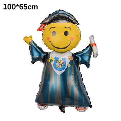 Graduation Party Balloon Owl Helium Globe Foil Balloon Congrats Grad School Celebrations 2024 Party Decorations Globos Ballons