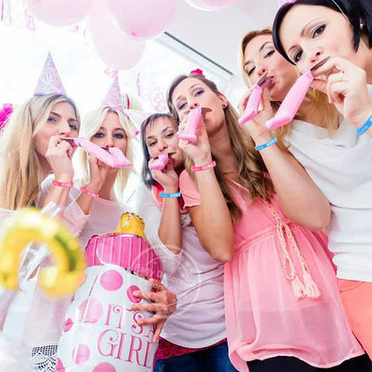 20pcs Gender Reveal Silicone Bracelets Team Boy Team Girl Wristband Party Games Gift Decoration Boy or Girl Baby Shower Favors