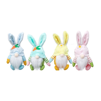 Easter Bunny Gnome Decorations,Rabbit Plush Dolls For Kids,Easter Spring Ornaments 2025