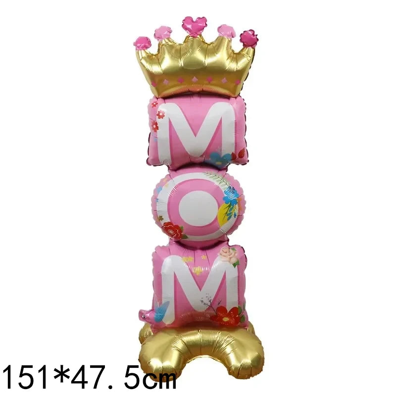 Mother's Day Decorations Balloons I Love You Mom Happy Mother's Day Aluminum Film Balloons Mothers Gifts