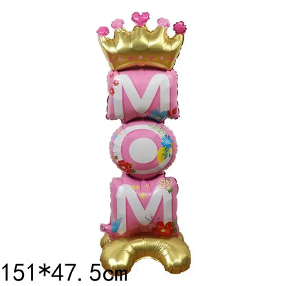 Mother's Day Decorations Balloons I Love You Mom Happy Mother's Day Aluminum Film Balloons Mothers Gifts