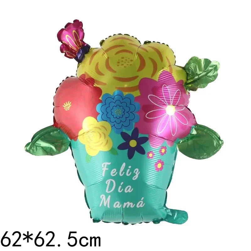 Mother's Day Decorations Balloons I Love You Mom Happy Mother's Day Aluminum Film Balloons Mothers Gifts