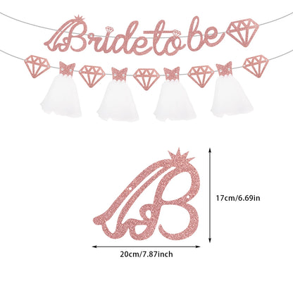 Bride to Be Disposable Tableware Set Plate Cup Napkins Decor Bachelorette Party Hen Night Bridal Shower Decorations Supplies