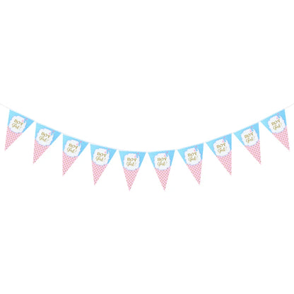 Gender Reveal Disposable Tableware Pink Blue Boy or Girl Plate Napkin Cup Tablecloth Baby Shower Party Table Decoration Supplies