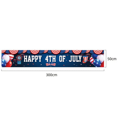 America Independence Day Decorative American Flag Tinsel Garland Banner 4th of July Party Supplies Home Wall Hanging Decoration
