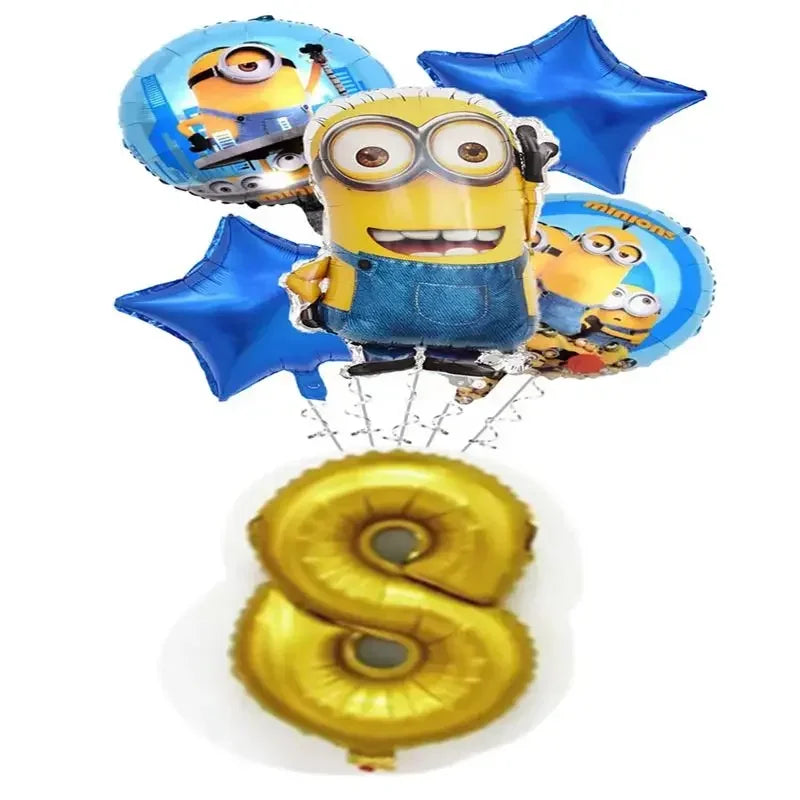 Birthday Party Disposable Tableware Plates Cups Napkins Tablecloths Balloons Decorate Party Supplies
