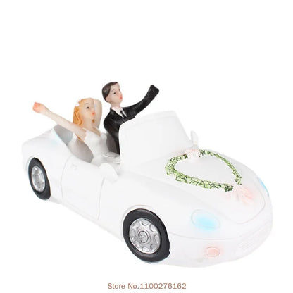 Cake Toppers Dolls Bride and Groom Figurines Funny Wedding Cake Toppers Stand Topper Decoration Supplies Marry Figurine